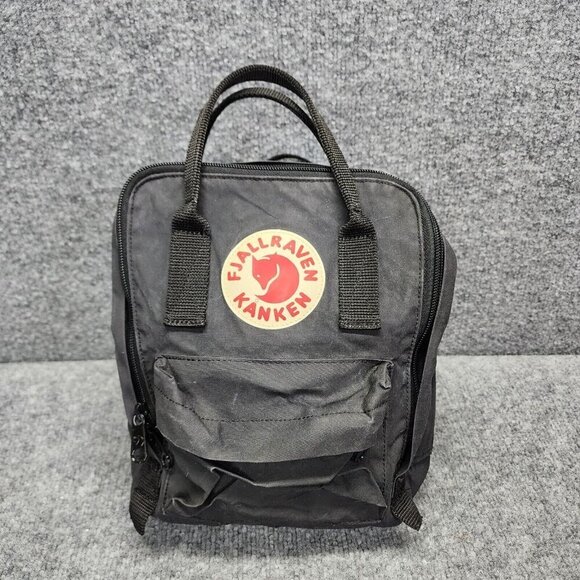 Fjallraven Kanken Shoulder Everyday Bag Black 23561 Mini Backpack Small - Picture 1 of 12